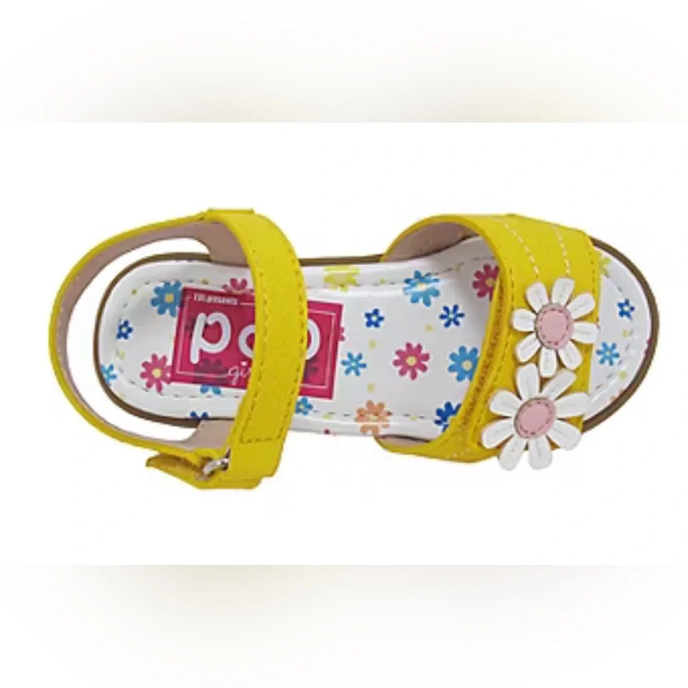 Pop Toddler Girls Lil Niyah Adjustable Strap Flat Sandals